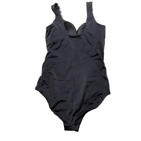 Swimsuits For All Brand Zebra Print and Black One Piece Swim Suit Size 10 - Picture 4 of 10